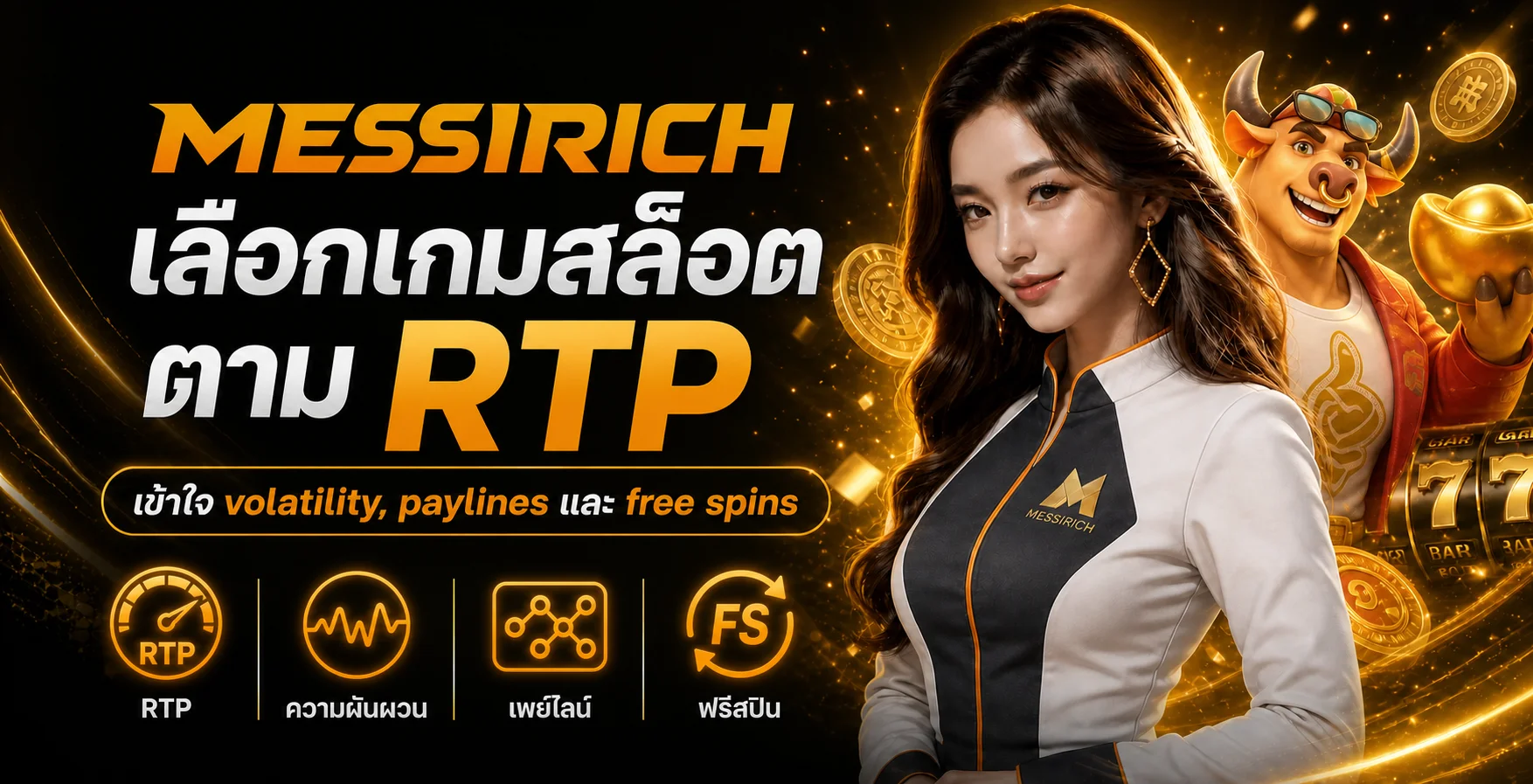 MESSIRICH วิธีเลือกสล็อตจาก RTP และ volatility